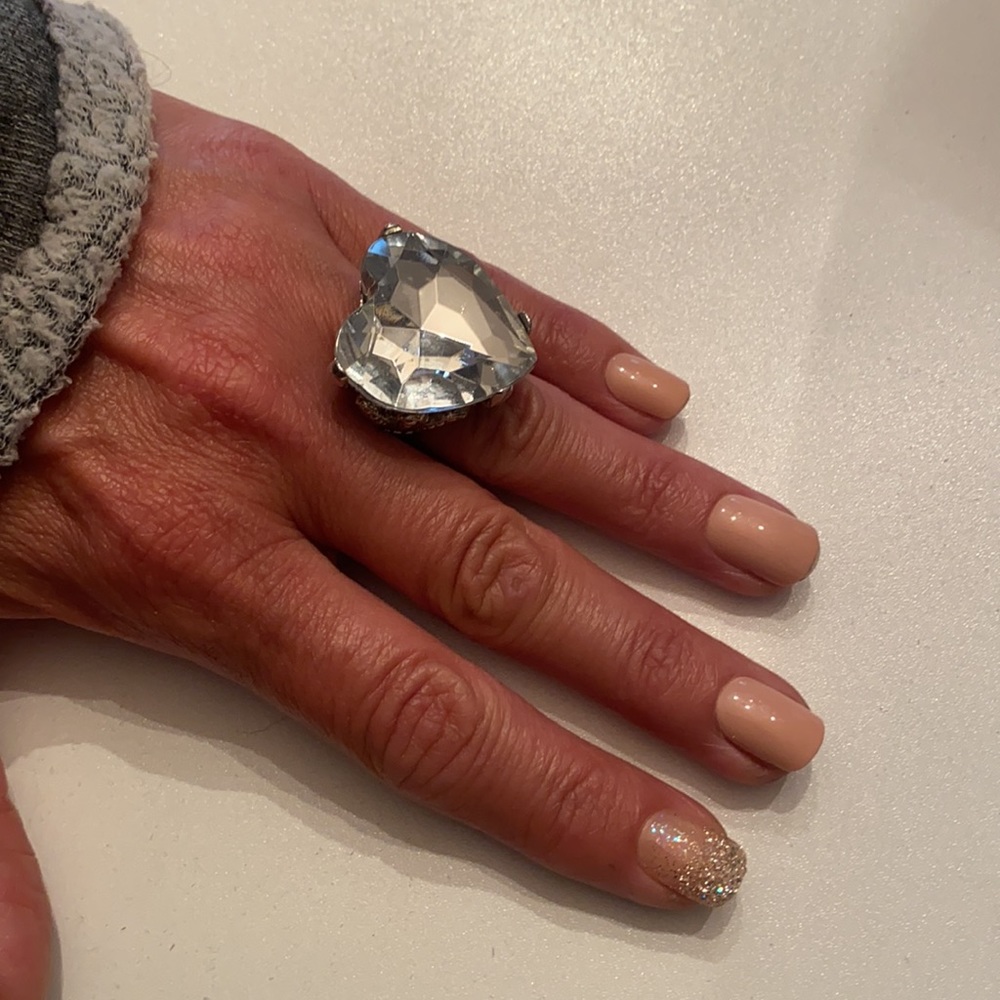 Big Heart Fashion *Diamond* Ring